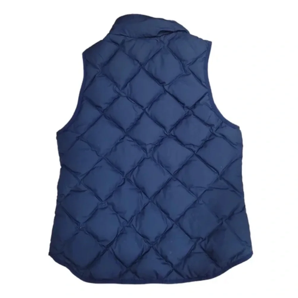 J. Crew Navy Quilted Vest - Picture 2 of 4